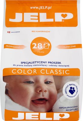 Jelp Color Classic proszek hipoalergiczny do prania bielizny i odzieży niemowlęcej