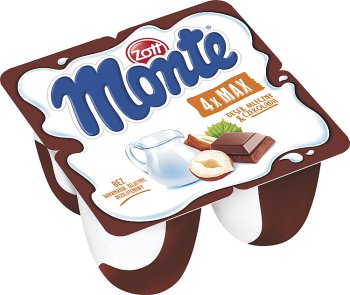 monte max milchig Dessert 4 Tassen