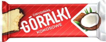 Góralki Kokosowe kruchy wafelek przekładany kremem