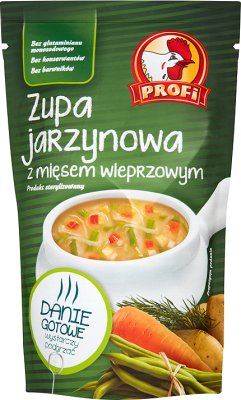 Profi Gotowe danie Zupa jarzynowa z mięsem wieprzowym