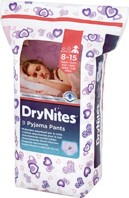 DryNites jednorazowe superchłonne majteczki na noc dla dziewczynek 8-15 lat