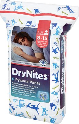 DryNites jednorazowe superchłonne majteczki na  noc dla chłopców 8-15 lat