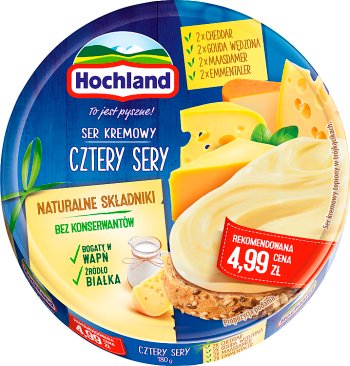 Queso procesado Hochland Cuatro quesos