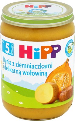 HiPP dynia z ziemniaczkami i delikatną wołowiną BIO