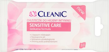 Cleanic Chusteczki do higieny intymnej z ekstraktem z płatków róży