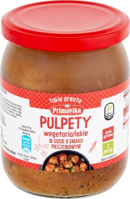 Primavika Pulpety wegetariańskie w sosie o smaku pieczeniowym