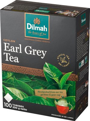 Dilmah Earl Grey Fine Ceylon Tea con sabor Té Negro 200 g ( 100 bolsas )