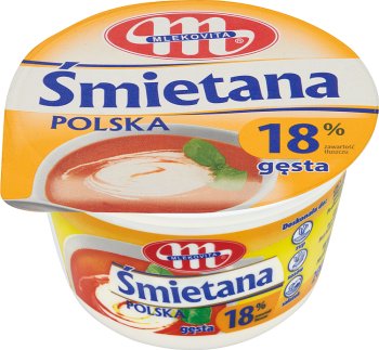 Mlekovita Śmietana Polska 18% gęsta