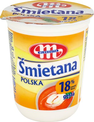 Mlekovita Śmietana Polska 18% gęsta