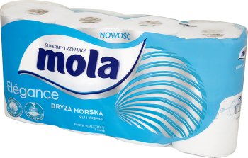 Mola Toilettenpapier 3-lagig von Meeresbrise 8 Rollen