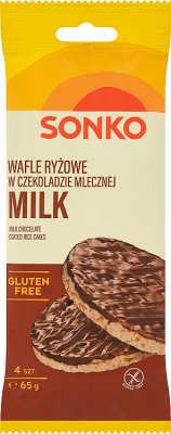 Sonko Milk Wafle ryżowe w czekoladzie mlecznej