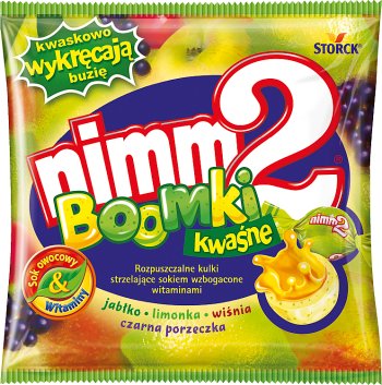 nimm2 żujki acid soluble shooting balls juice fortified with vitamins