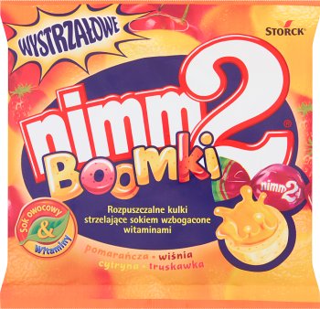 nimm2 żujki Soluble balls shooting juice fortified with vitamins