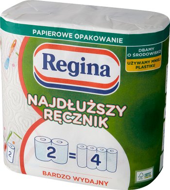 Regina Najdłuższy Ręcznik uniwersalny 2 warstwy 2 rolki