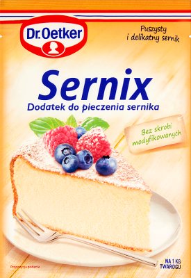 Dr. Oetker Sernix Anhang den Käsekuchen zu verbessern