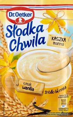 sweet moment semolina porridge vanilla flavor 47.5 g