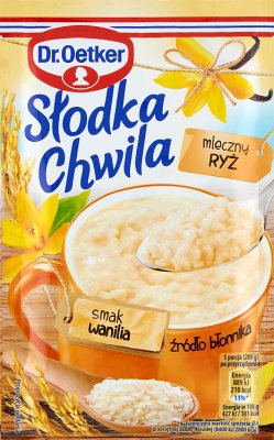 Dr. Oetker Słodka Chwila Mleczny Ryż o smaku waniliowym