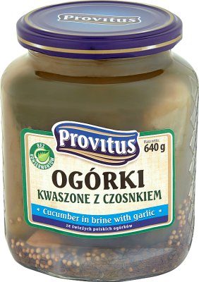 Provitus Ogórki kwaszone z czosnkiem
