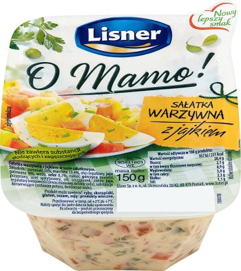 Lisner Salat Gemüsesalat mit Ei