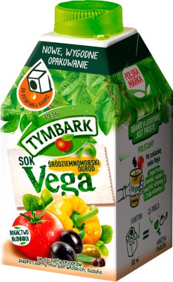 Vega- mediterranen Garten Gemüsesaft und Obst