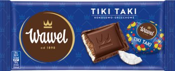 Wawel Tiki Taki The coco - nut chocolate stuffed with 100 g