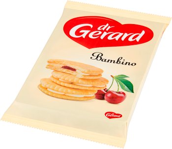 Dr. Gerard Bambino cookies avec de la crème de la crème et la cerise gelée 235 g