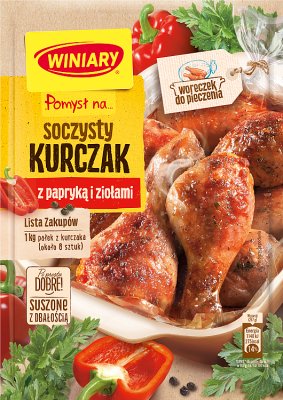 Idée Winiary pour ... poulet juteux avec des poivrons et des herbes 28 g