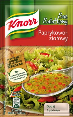 Knorr pimienta Aderezo para ensaladas y hierbas 9 g