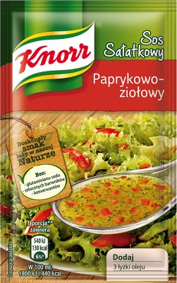 Knorr Sos sałatkowy paprykowo-ziołowy 9 g