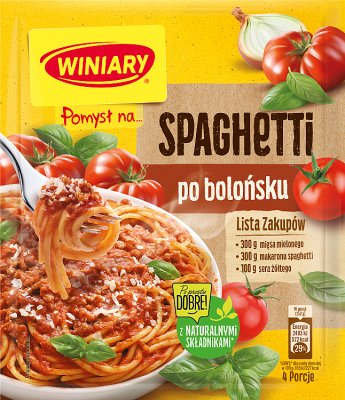 Winiary Pomysł na... Spaghetti po bolońsku