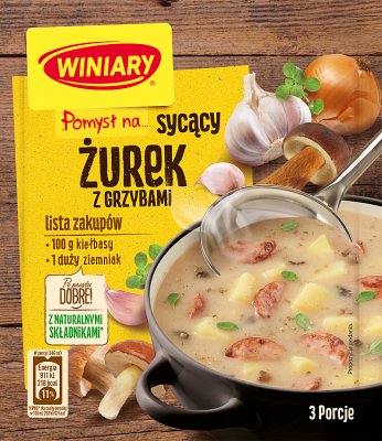 Winiary Nous nous spécialisons Soupe aux champignons 49 g