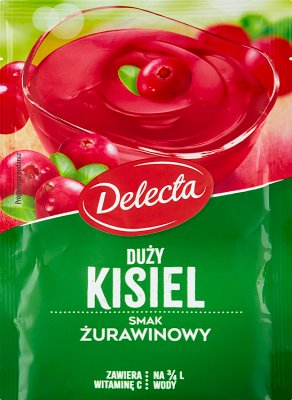 Delecta Duży kisiel smak żurawinowy