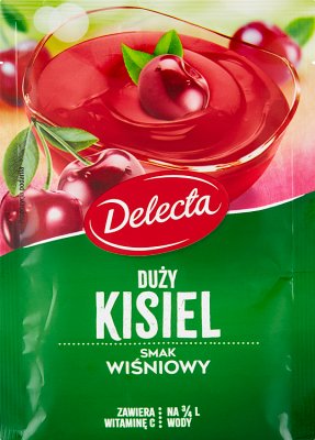 Delecta Duży kisiel smak wiśniowy