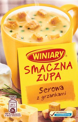 Winiary Вкусный Сырный суп с гренками 16 г