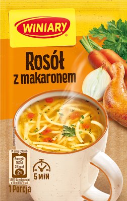tasty soup chicken soup with noodles