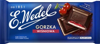 Wedel Czekolada gorzka wiśniowa