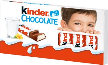 Kinder Шоколадные батончики из молочного шоколада с молочной начинкой 100 г ( 8 бар)