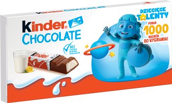 Kinder Chocolate Batoniki z mlecznej czekolady z nadzieniem mlecznym