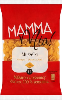 Mamma Mia! makaron 100% pszenicy durum muszelki