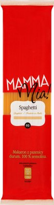 Mamma Mia! makaron 100% pszenicy durum spaghetti