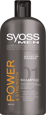 Syoss MEN szampon do włosów Power & Strength włosy normalne, do codziennego stosowania