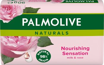 Palmolive Naturals Nourishing Sensation mydło w kostce z ekstraktami z mleka i płatków róży