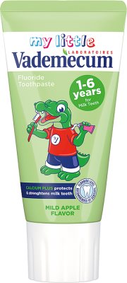 junior toothpaste with the taste of apple