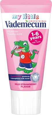 junior toothpaste with the taste of strawberry