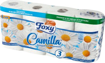 camilla toilet paper with the scent of chamomile