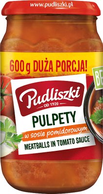 Pudliszki Pulpety w sosie pomidorowym