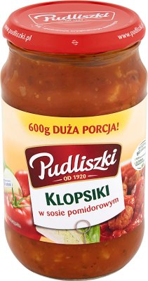Pudliszki Klopsiki wieprzowe w sosie pomidorowym