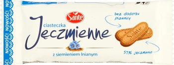 Sante ciasteczka jęczmienne z siemieniem lnianym