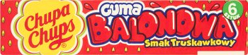 chupa chups babol bubble gum with the taste of strawberry