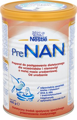 prenan lait modifié pour les bébés prématurés